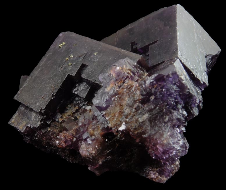 Fluorite with minor Chalcopyrite from Cave-in-Rock District, Hardin County, Illinois