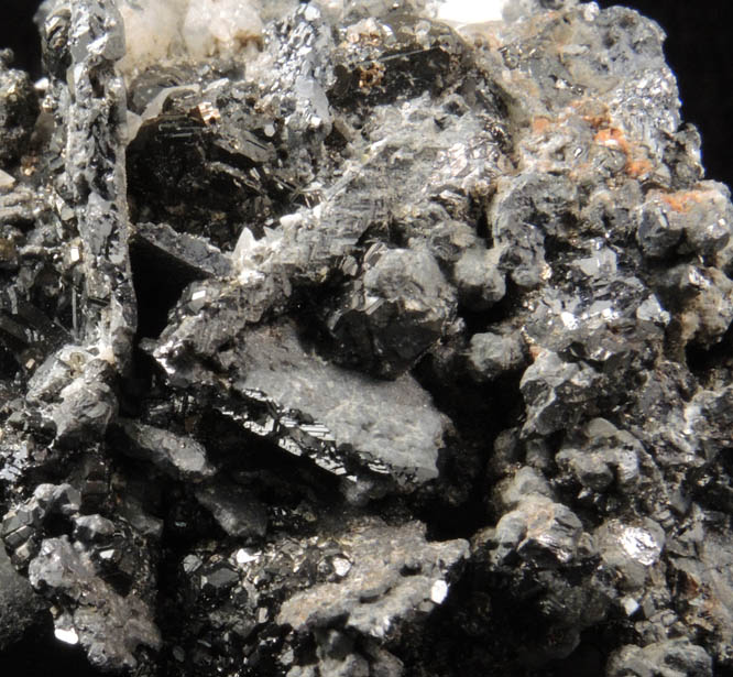 Acanthite, Sphalerite and Galena (Spinel-law twinned crystals) from San Antonio el Grande Mine, Santa Eulalia, Aquiles Serdn, Chihuahua, Mexico