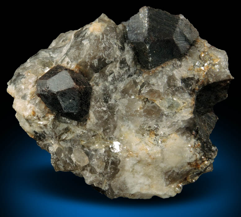 Almandine in Quartz and Albite from 65th Street at Columbus Avenue, New York City, Manhattan Island, New York County, New York