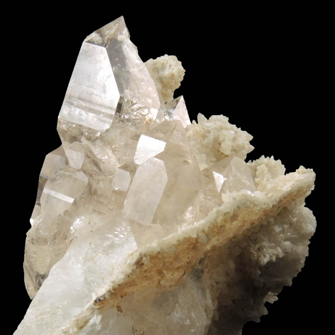 Quartz (parallel growth)and Cookeite over Milky Quartz from Tamminen Quarry, Greenwood, Oxford County, Maine