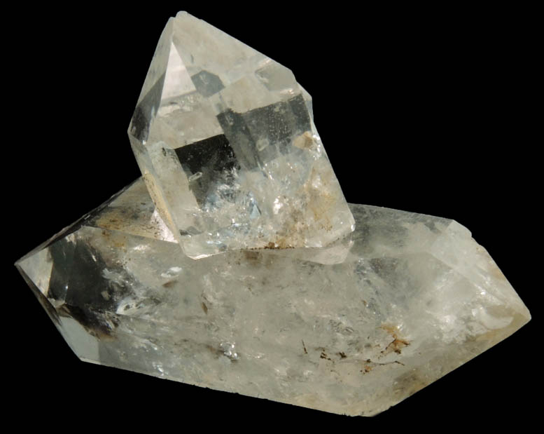 Quartz var. Herkimer Diamond from Hickory Hill Diamond Diggings, Fonda, Montgomery County, New York