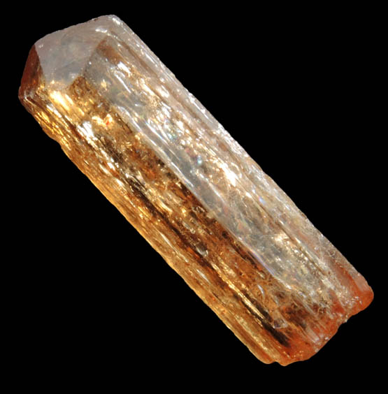 Topaz var. Imperial Topaz from Ouro Preto, Minas Gerais, Brazil