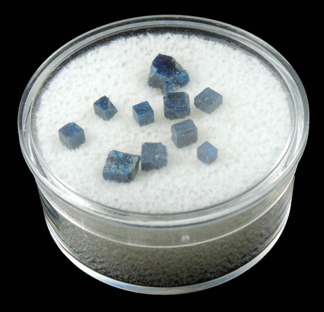 Boleite (set of 10 crystals) from Amelia Mine, Boleo District, near Santa Rosalía, Baja California Sur, Mexico (Type Locality for Boleite)