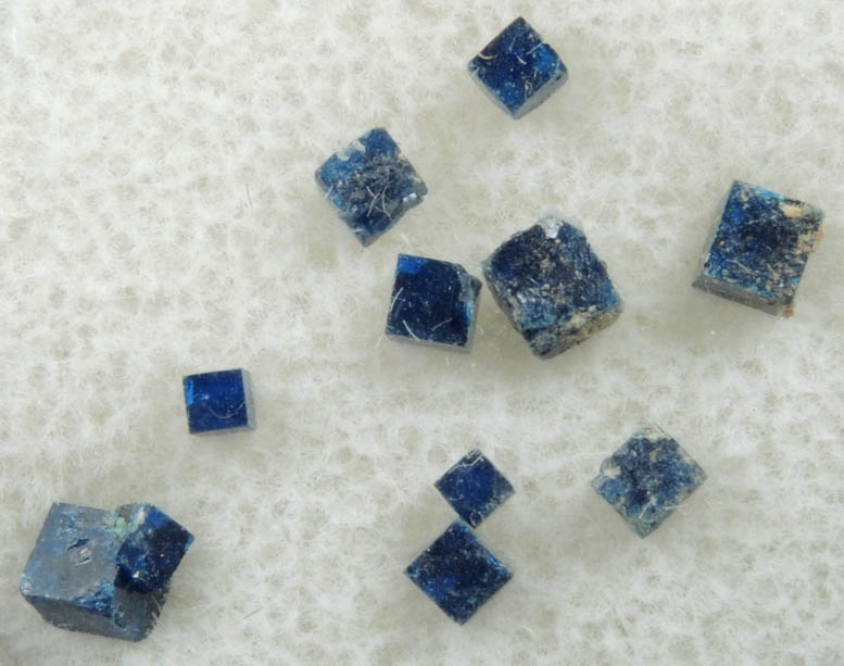 Boleite (set of 10 crystals) from Amelia Mine, Boleo District, near Santa Rosala, Baja California Sur, Mexico (Type Locality for Boleite)