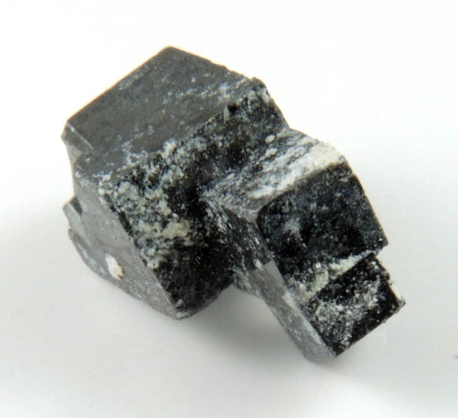 Magnetite exhibiting rare cubic habit from ZCA Mine No. 4, Fowler Ore Body, 2500' Level, Balmat, St. Lawrence County, New York