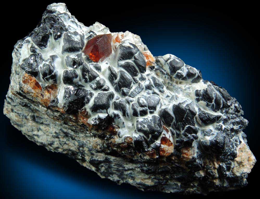 Chondrodite and Magnetite from Tilly Foster Iron Mine, near Brewster, Putnam County, New York