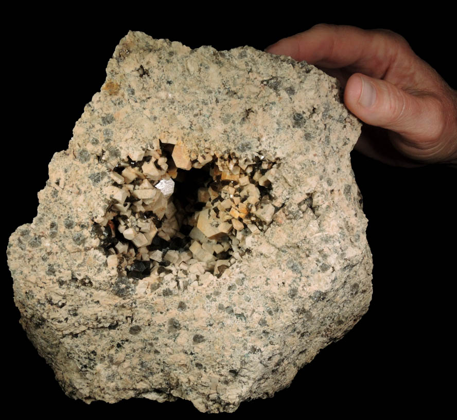 Microcline, Smoky Quartz, Fluorite from southeast slope of Grant Peak, Ossipee Mountains, Carroll County, New Hampshire