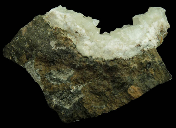 Datolite with minor Calcite and Goethite from Millington Quarry, State Pit, Bernards Township, Somerset County, New Jersey