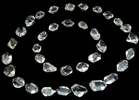 Quartz var. Herkimer Diamonds (set of 32+ crystals) from Hickory Hill Diamond Diggings, Fonda, Montgomery County, New York