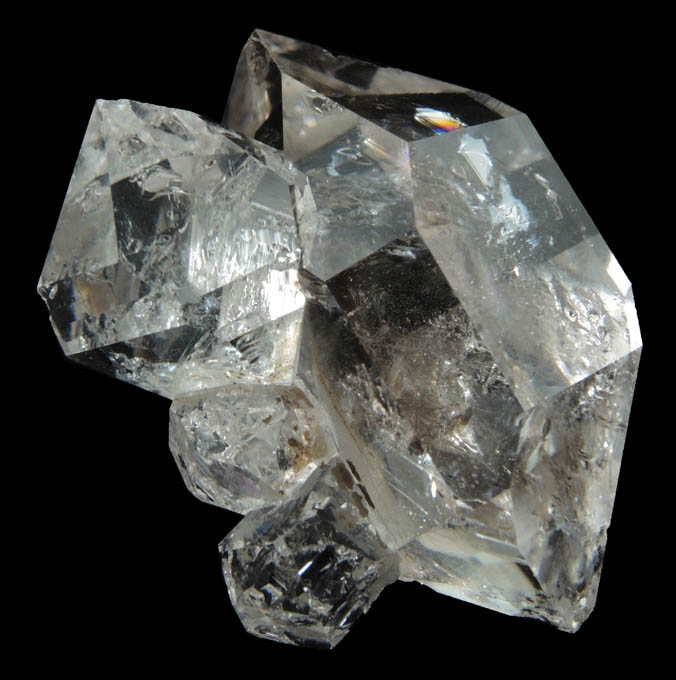 Quartz var. Herkimer Diamond from Hickory Hill Diamond Diggings, Fonda, Montgomery County, New York