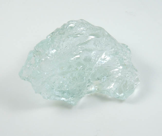 Beryl var. Aquamarine (gem-grade etched crystal) from Minas Gerais, Brazil