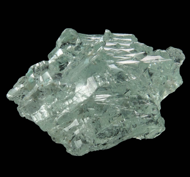 Beryl var. Aquamarine (etched crystal) from Minas Gerais, Brazil