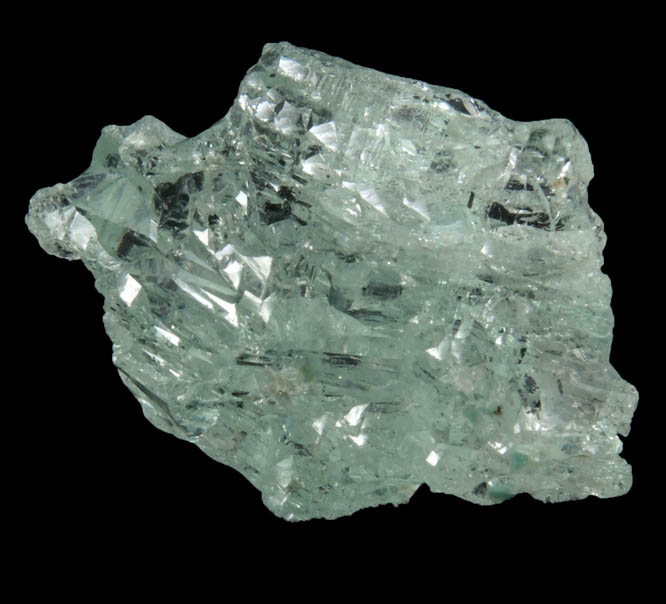 Beryl var. Aquamarine (etched crystal) from Minas Gerais, Brazil