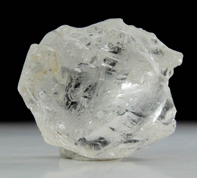 Beryl var. Morganite (gem-grade etched crystal) from Himalaya Mine, Mesa Grande District, San Diego County, California