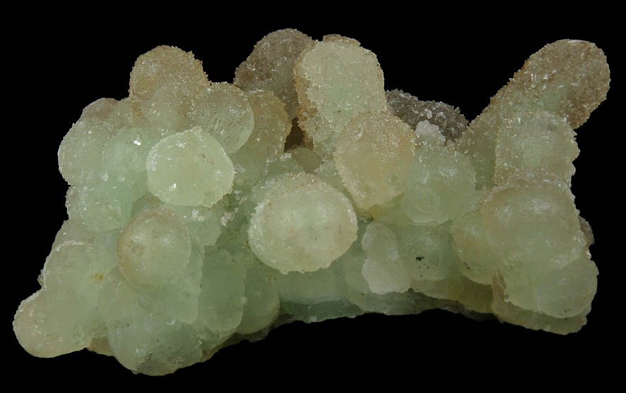 Prehnite epimorphs over unknown with Calcite from Boyleston Quarry, Barrhead, Strathclyde (Renfrewshire), Scotland