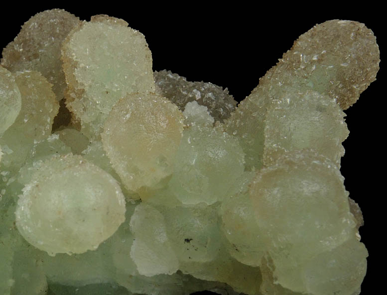 Prehnite epimorphs over unknown with Calcite from Boyleston Quarry, Barrhead, Strathclyde (Renfrewshire), Scotland