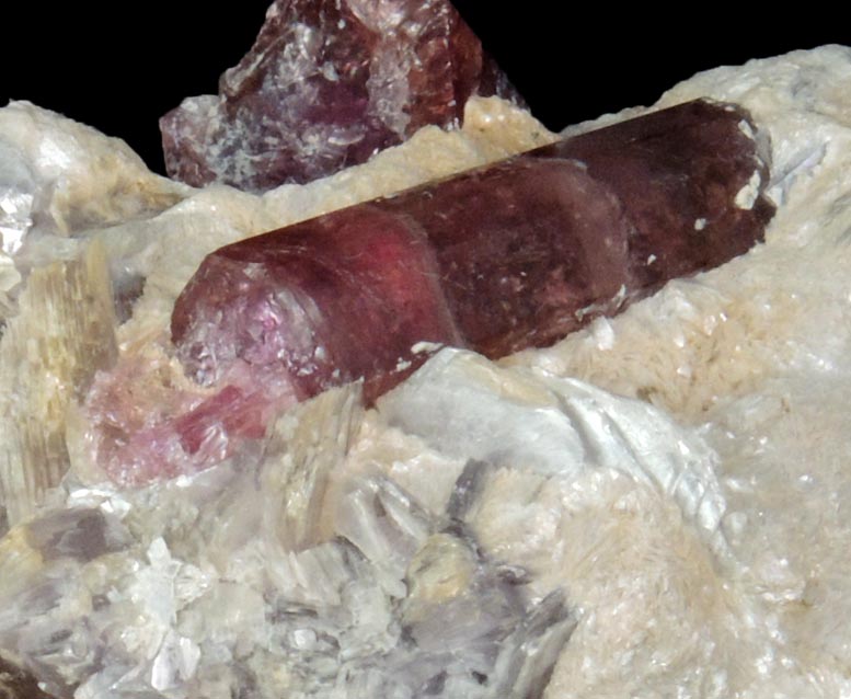 Elbaite var. Rubellite Tourmaline in Muscovite from Karibib District, Erongo Region, Namibia