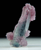 Lepidolite on Elbaite Tourmaline from Pederneira Mine, Sao Jos da Safira, Minas Gerais, Brazil