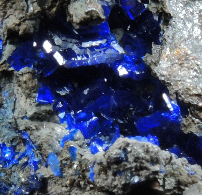 Azurite from 4750' Level, Morenci Mine, Clifton District, Greenlee County, Arizona