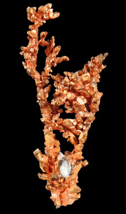 Copper (naturally crystallized native copper) with Calcite from Tsumeb Mine, Otavi-Bergland District, Oshikoto, Namibia