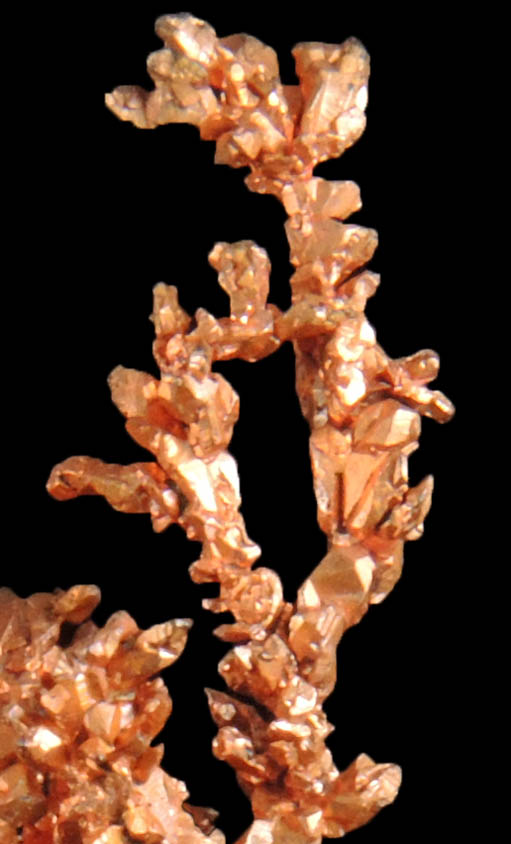Copper (naturally crystallized native copper) with Calcite from Tsumeb Mine, Otavi-Bergland District, Oshikoto, Namibia