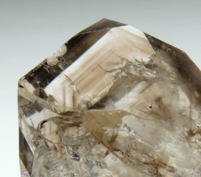 Quartz var. Smoky Quartz from Mount Marie Quarry, 7.5 km southeast of Paris Hill, Oxford County, Maine