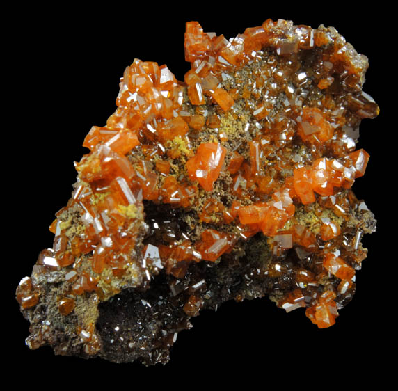 Wulfenite with Mimetite from Sierra de Los Lamentos, Chihuahua, Mexico