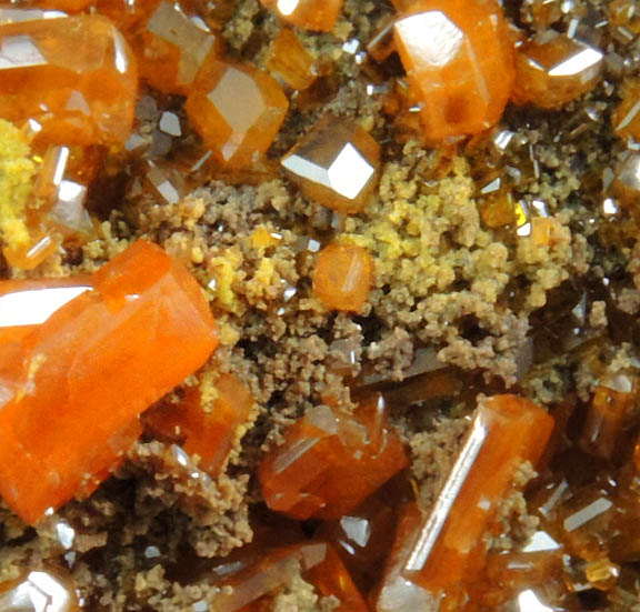 Wulfenite with Mimetite from Sierra de Los Lamentos, Chihuahua, Mexico