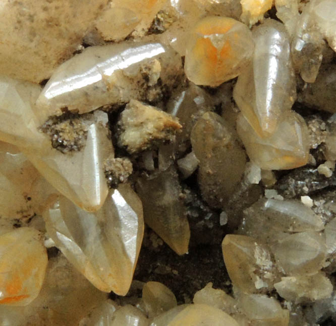 Calcite with Dolomite from Mina La Cuerre, Rionansa, La Florida, Sierra de Arnero, Cantabria, Spain