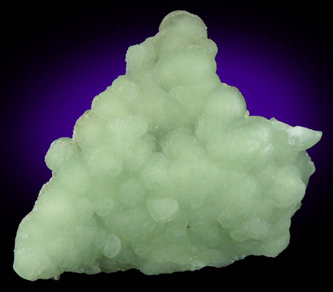 Prehnite with Calcite from O and G Industries Southbury Quarry, Southbury, New Haven County, Connecticut