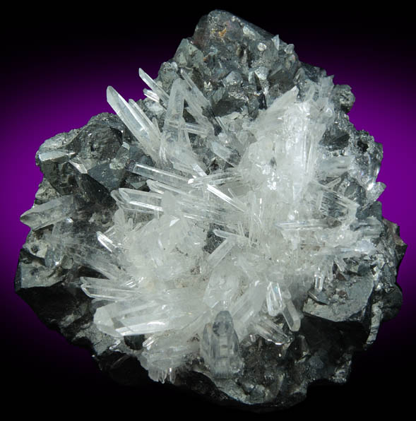 Quartz on Tetrahedrite from Sweet Home Mine, Buckskin Gulch, Alma District, Park County, Colorado