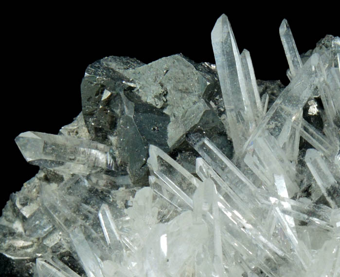 Quartz on Tetrahedrite from Sweet Home Mine, Buckskin Gulch, Alma District, Park County, Colorado