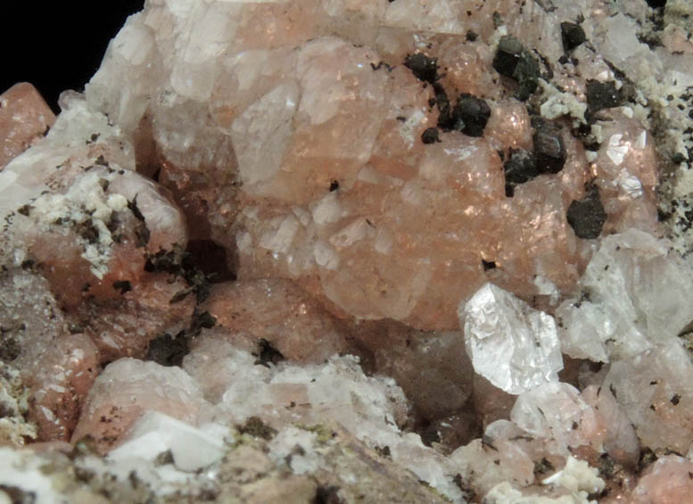 Calcite with native Copper inclusions from Calumet, Keweenaw Peninsula Copper District, Houghton County, Michigan