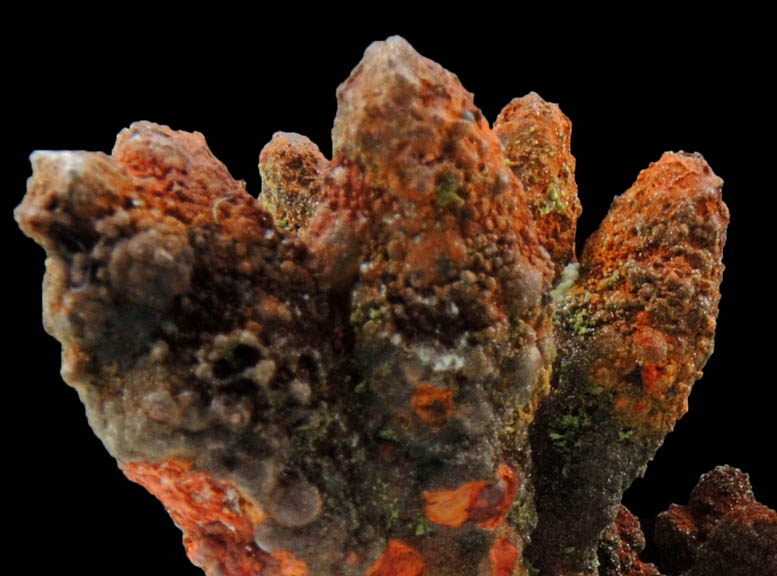 Mimetite with Mottramite coating from Tsumeb Mine, Otavi-Bergland District, Oshikoto, Namibia