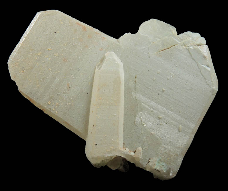 Quartz (Japan Law Twin) from Washington Camp-Duquesne District, Santa Cruz County, Arizona