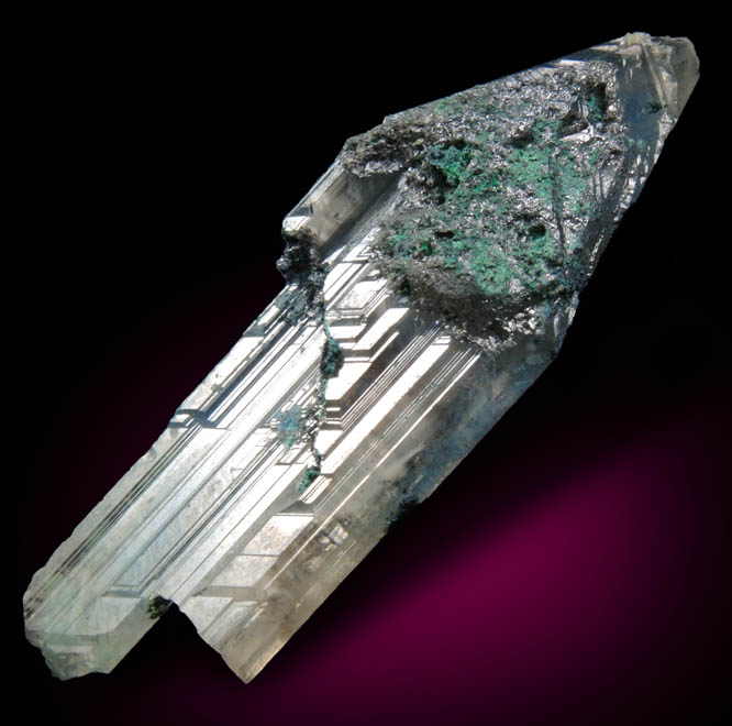 Cerussite with Linarite coating from Tsumeb Mine, Otavi-Bergland District, Oshikoto, Namibia