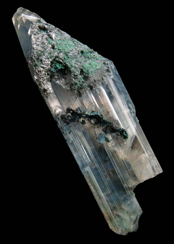 Cerussite with Linarite coating from Tsumeb Mine, Otavi-Bergland District, Oshikoto, Namibia