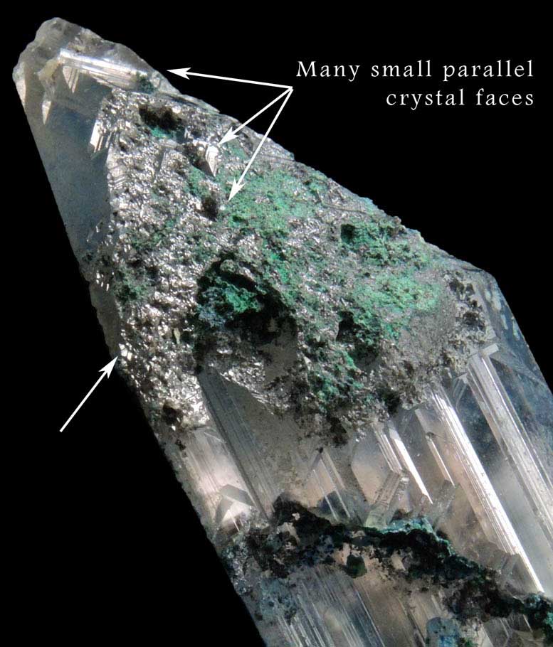 Cerussite with Linarite coating from Tsumeb Mine, Otavi-Bergland District, Oshikoto, Namibia