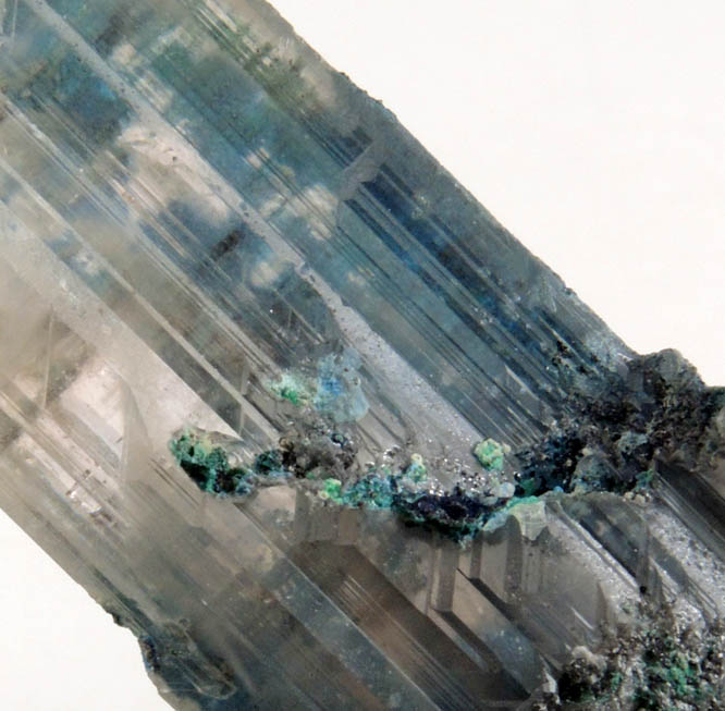 Cerussite with Linarite coating from Tsumeb Mine, Otavi-Bergland District, Oshikoto, Namibia