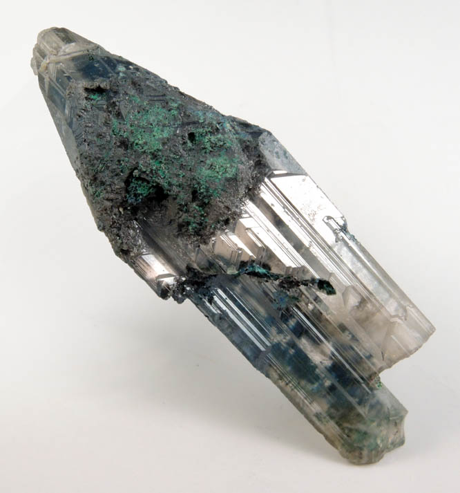 Cerussite with Linarite coating from Tsumeb Mine, Otavi-Bergland District, Oshikoto, Namibia