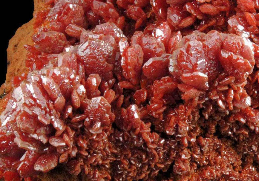 Vanadinite from Mibladen, Haute Moulouya Basin, Zeida-Aouli-Mibladen belt, Midelt Province, Morocco