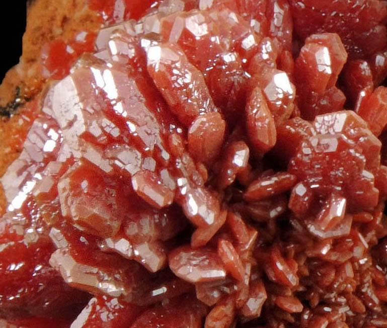 Vanadinite from Mibladen, Haute Moulouya Basin, Zeida-Aouli-Mibladen belt, Midelt Province, Morocco