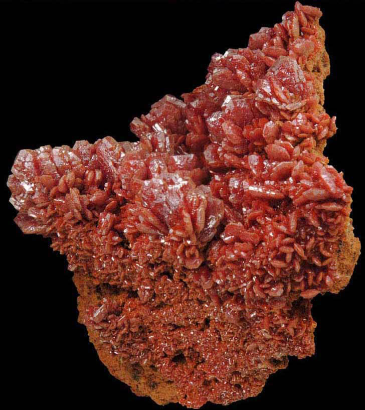 Vanadinite from Mibladen, Haute Moulouya Basin, Zeida-Aouli-Mibladen belt, Midelt Province, Morocco