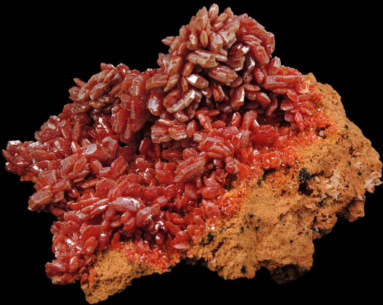 Vanadinite from Mibladen, Haute Moulouya Basin, Zeida-Aouli-Mibladen belt, Midelt Province, Morocco