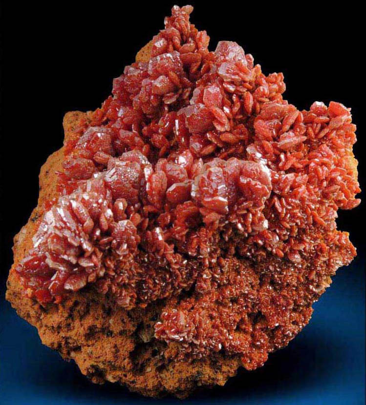 Vanadinite from Mibladen, Haute Moulouya Basin, Zeida-Aouli-Mibladen belt, Midelt Province, Morocco