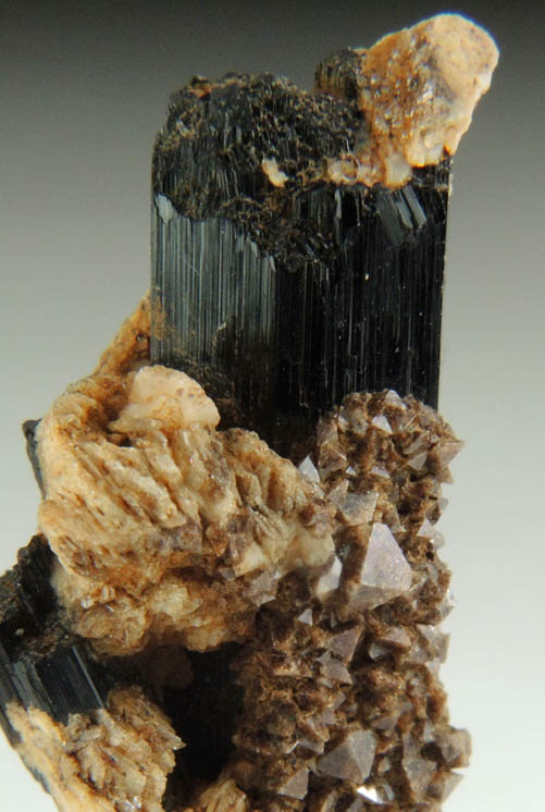 Arfvedsonite with Albite with Zircon from Hurricane Mountain, east of Intervale, Carroll County, New Hampshire