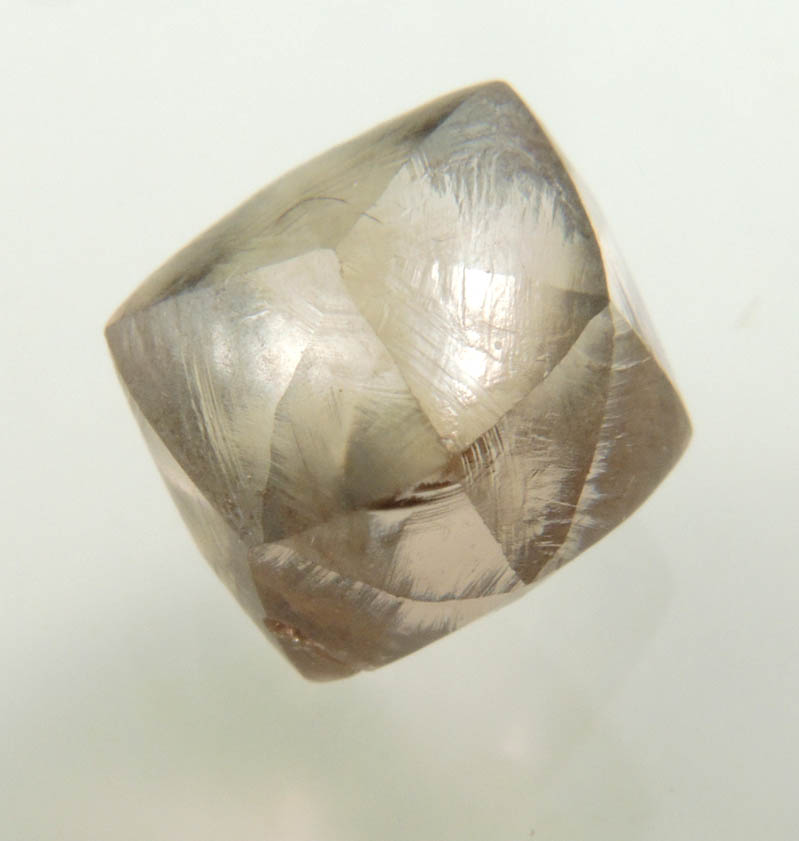 Diamond (4.10 carat cognac-colored gem-grade tetrahexahedral crystal) from Argyle Mine, Kimberley, Western Australia, Australia