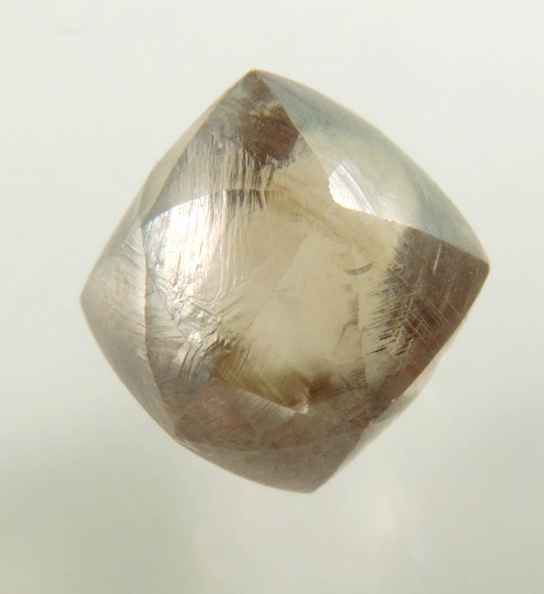 Diamond (4.10 carat cognac-colored gem-grade tetrahexahedral crystal) from Argyle Mine, Kimberley, Western Australia, Australia