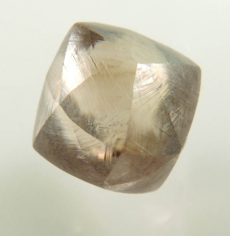 Diamond (4.10 carat cognac-colored gem-grade tetrahexahedral crystal) from Argyle Mine, Kimberley, Western Australia, Australia