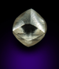 Diamond (0.65 carat gem-grade yellow dodecahedral rough diamond) from Almazy Anabara Mine, Sakha (Yakutia) Republic, Siberia, Russia